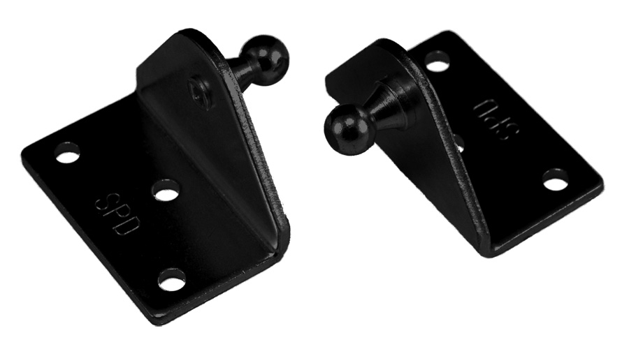 JR Products BR-12553 10mm Angled Gas Spring Mounting Bracket 