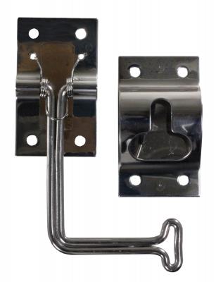 Scandvik 14308P Large Size Door Holder with Spring Latch and Rubber Bumper 