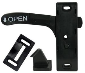 JR Products J R Products 06-11865 Screen Door Latch Black 
