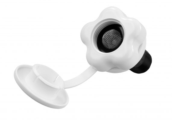 JR Products 482-A-2-A White Plastic Entry Door Assist Handle